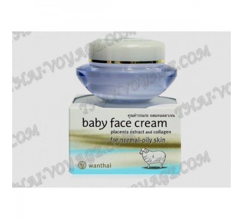 Face cream with placenta extract and collagen Wanthai - TV001193