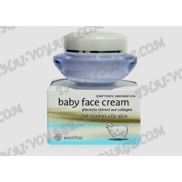 Face cream with placenta extract and collagen Wanthai - TV001193