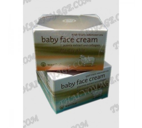 Face cream with placenta extract and collagen Wanthai - TV001193